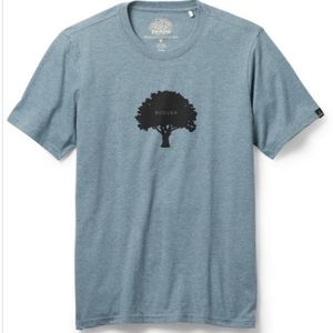 NWOT prAna Tree Hugger Journeyman Shirt, Blue Note Heather, Size Medium
